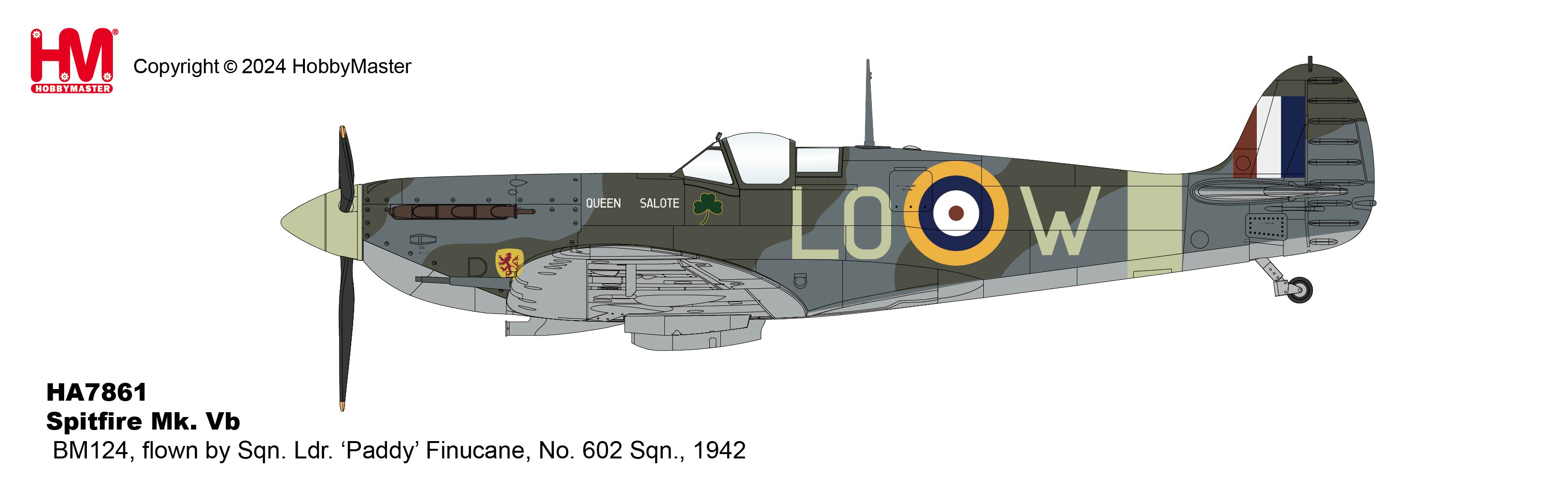Spitfire Mk. Vb BM124, flown by Sqn. Ldr. 'Paddy' Finucane